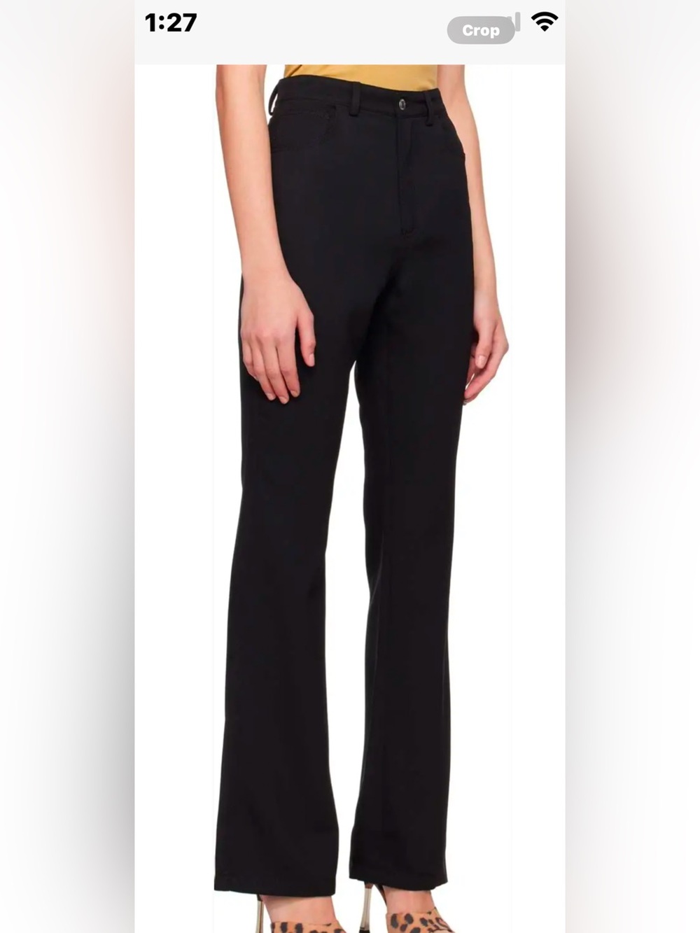 Re/Done Black Riding Trouser Jean NWT